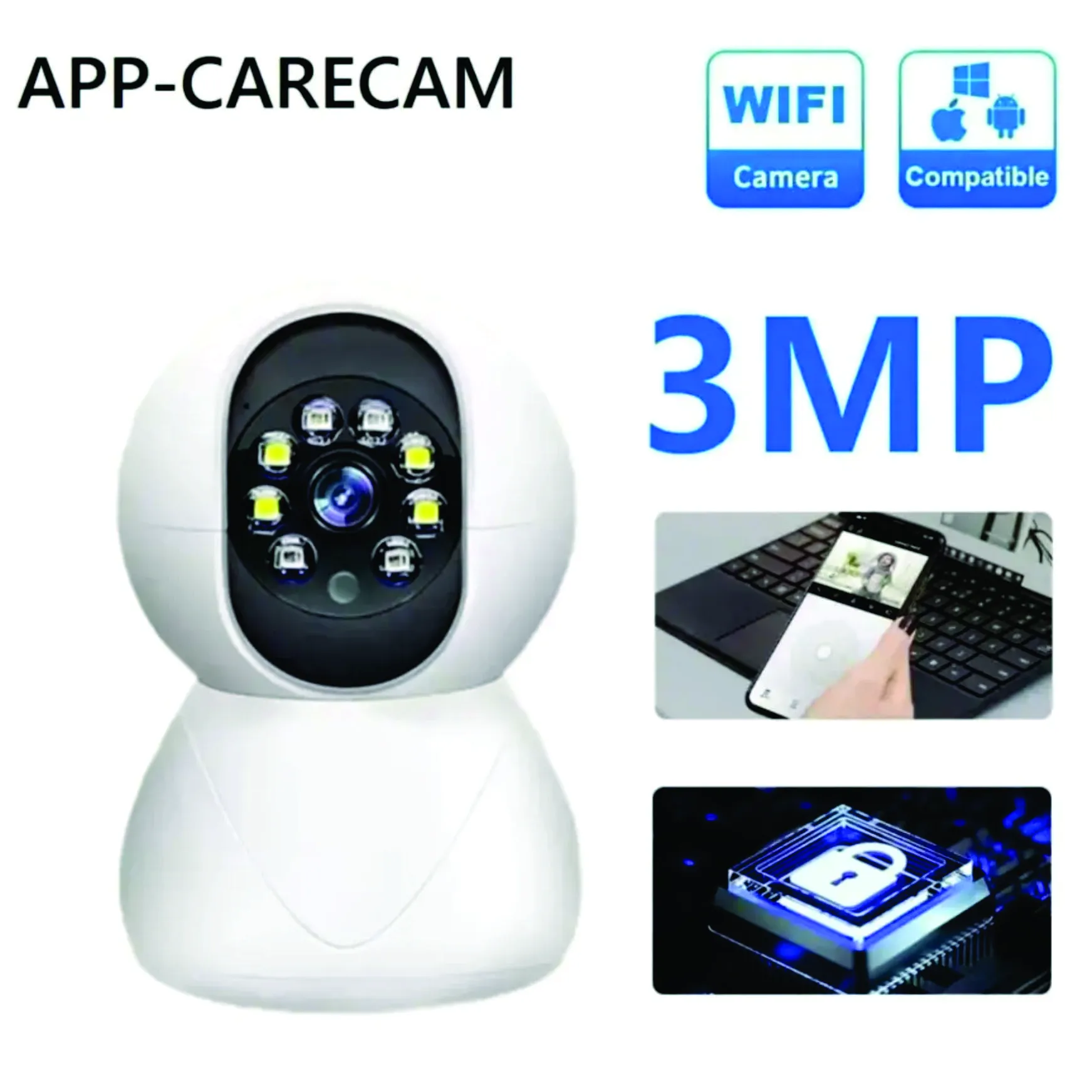 CP PLUS 2MP Full HD Smart Wi-Fi CCTV Home Security Camera | 360° with Pan Tilt | View & Talk | Motion Alert | Night Vision | SD Card (Upto 128 GB), Alexa & Google Support | IR Distance 10mtr | CP-E25A