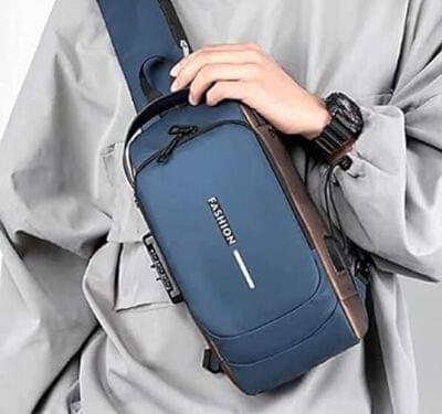 usb men's chest bag