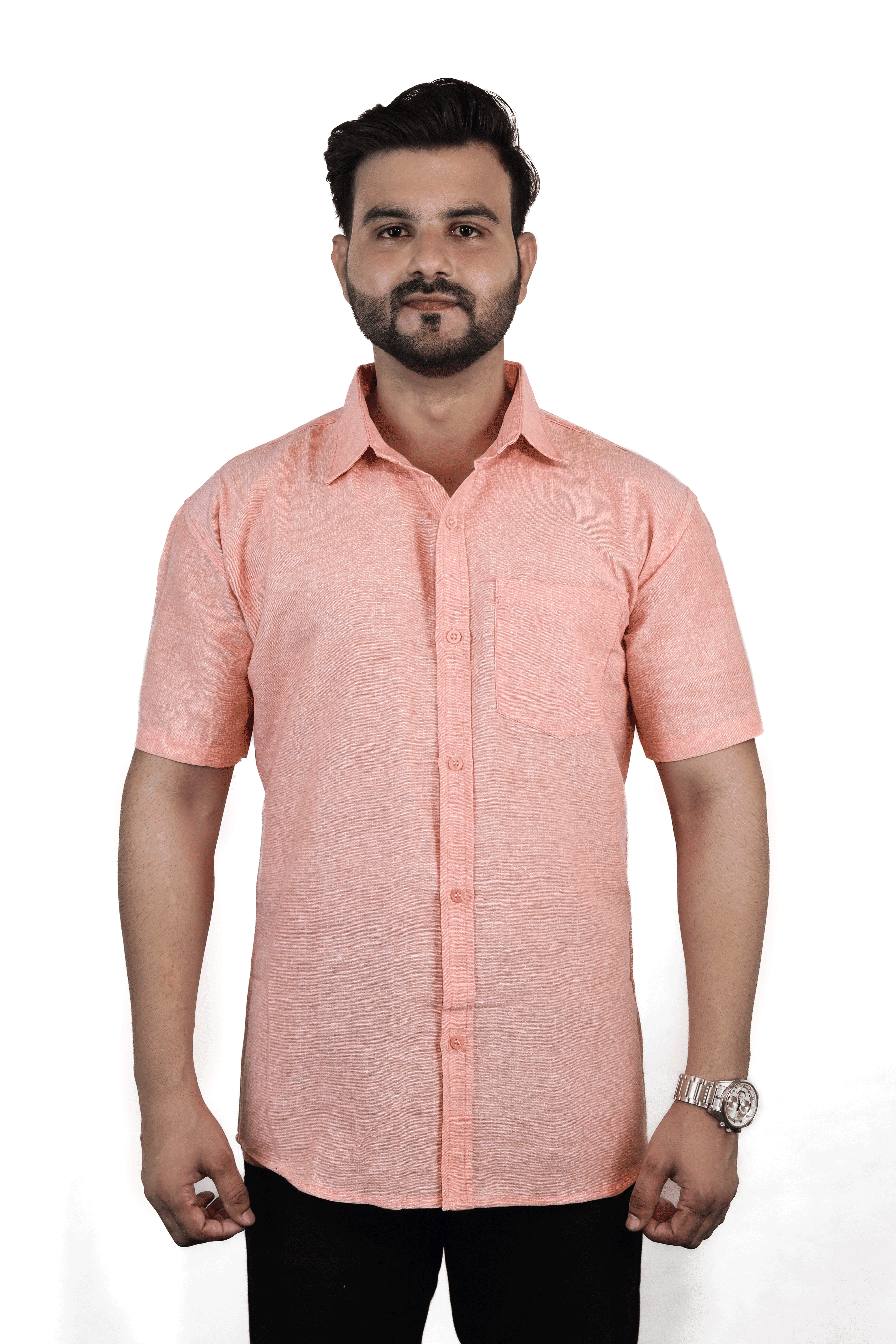 Khadi Cotton Shirt Half Sleeves