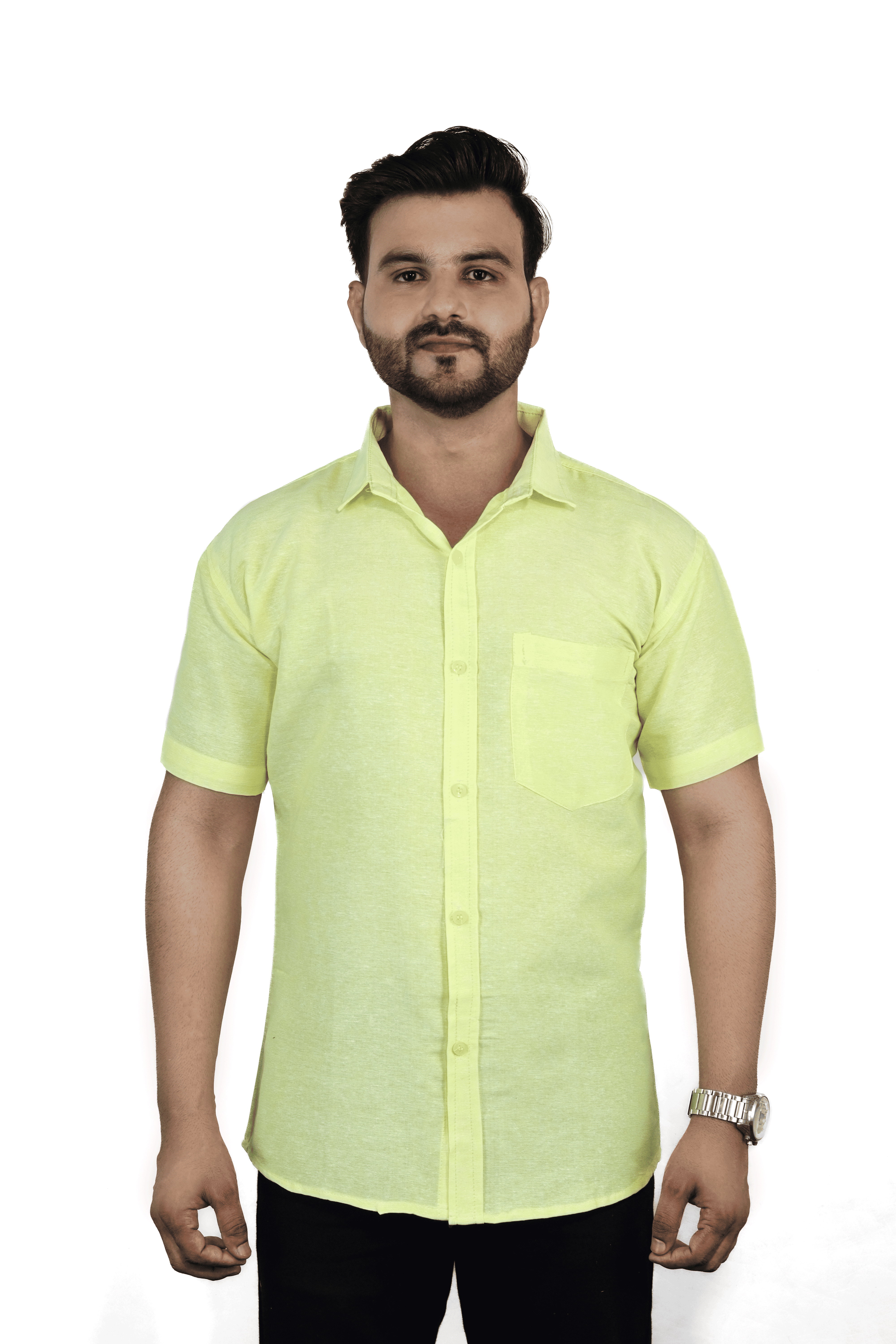 Khadi Cotton Shirt Half Sleeves